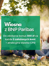 Wiosna z BNP Paribas! Weź udział w konkursie i zdobądź dodatkowe bonusy za każde 5 założonych kont