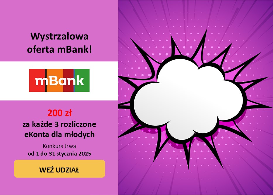 Zimą warto promować mBank. Postaw na konta dla młodych i zyskaj 200 zł ekstra