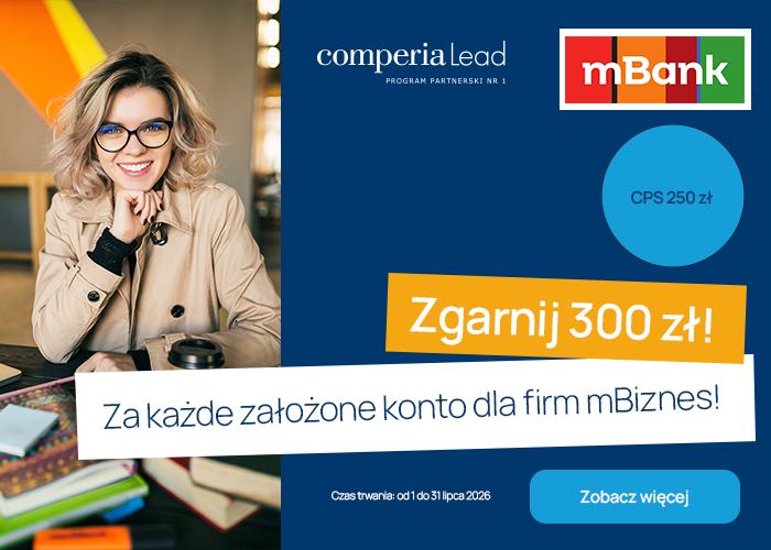 W lipcu postaw na mBank. Zyskaj aż 300 zł za każde konto firmowe