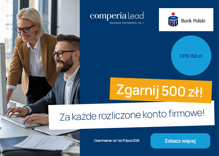 W lipcu postaw na PKO BP. Zyskaj łącznie 650 zł za każde rozliczone Konto Firmowe