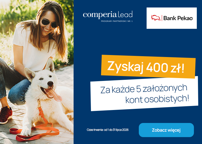 Lipiec pod znakiem Banku Pekao S.A. Zgarnij 400 zł za każde 5 założonych kont osobistych
