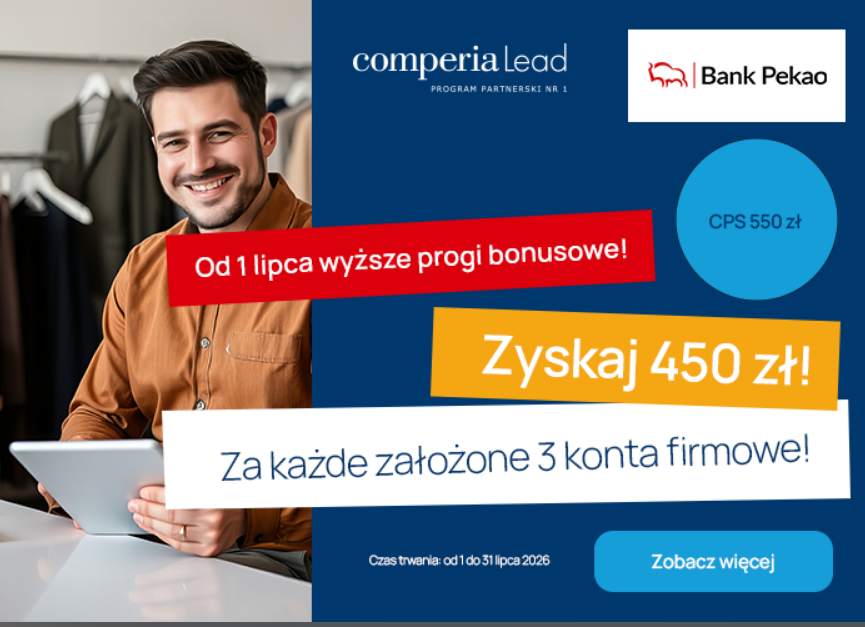 Podkręć wyniki Kontem Biznes z Żubrem. Zyskaj 450 zł za każde 3 konta firmowe oraz CPS 550 zł