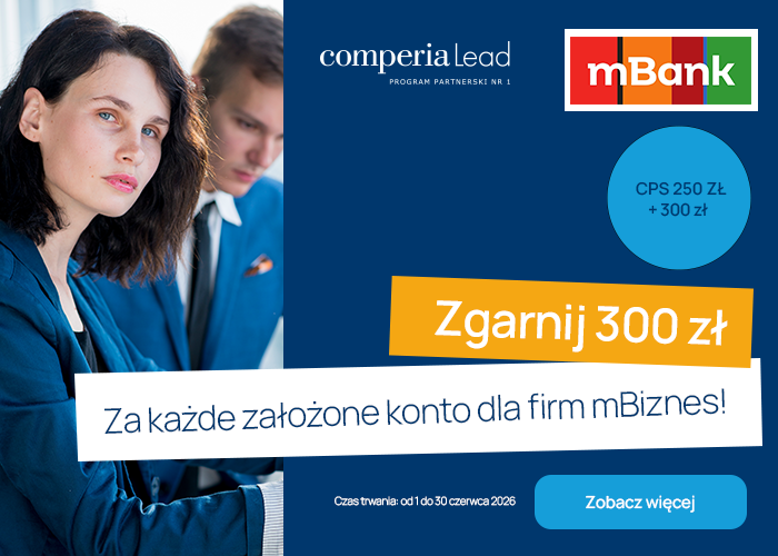W czerwcu postaw na mBank. Zyskaj aż 300 zł za każde konto firmowe
