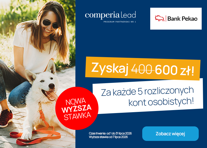 Lipiec pod znakiem Banku Pekao S.A. Zgarnij 600 zł za każde 5 założonych kont osobistych