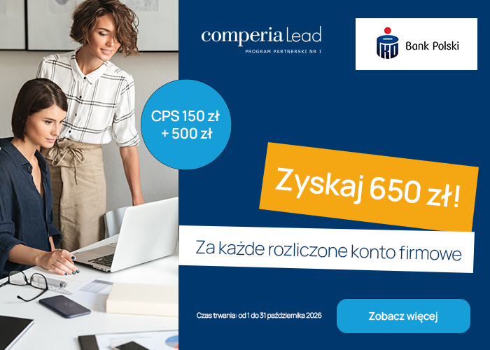 W październiku postaw na PKO BP. Zyskaj łącznie 650 zł za każde rozliczone Konto Firmowe